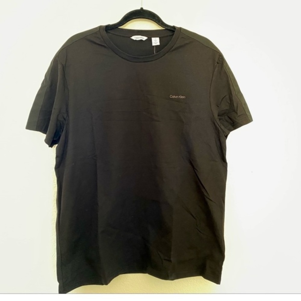 Calvin Klein, Black, Short Sleeve, NWT